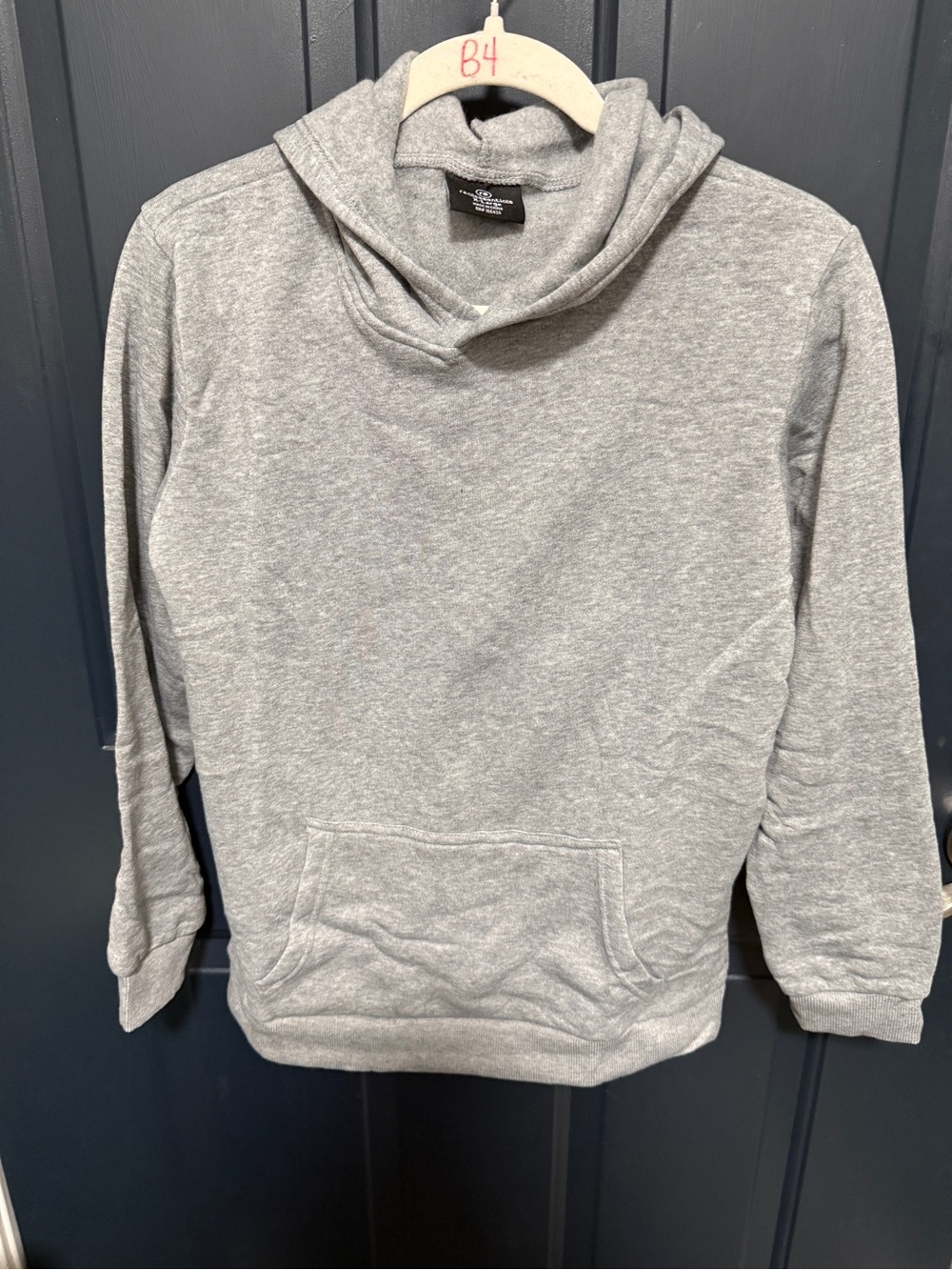 Kids Gray Hooded Sweatshirt - Casual Pullover Hoodie